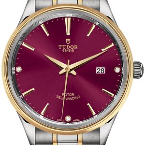 Tudor Herrklocka M12703-0015 Style Röd/Gulguldtonat stål Ø41 mm