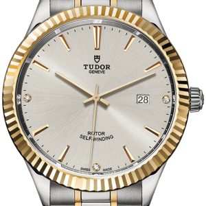 Tudor Herrklocka M12713-0009 Style Silverfärgad/Gulguldtonat stål