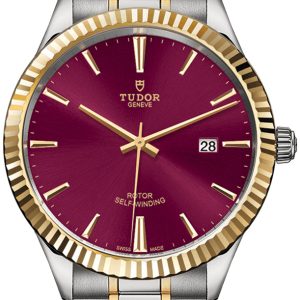 Tudor Herrklocka M12713-0013 Style Röd/Gulguldtonat stål Ø41 mm