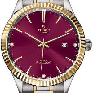 Tudor Herrklocka M12713-0015 Style Röd/Gulguldtonat stål Ø41 mm