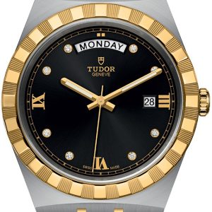 Tudor Herrklocka M28603-0005 Royal Svart/18 karat gult guld Ø41 mm