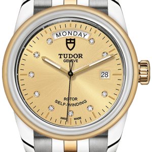 Tudor Herrklocka M56003-0006 Glamour Date Day Gulguldstonad/18 karat