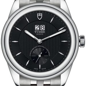 Tudor Herrklocka M57100-0003 Glamour Double Date Svart/Stål Ø42 mm