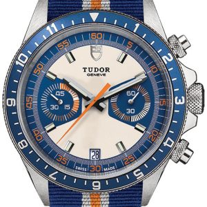 Tudor Herrklocka M70330B-0003 Heritage Chrono Flerfärgad/Textil Ø42