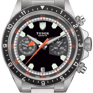 Tudor Herrklocka M70330N-0005 Heritage Svart/Stål Ø42 mm