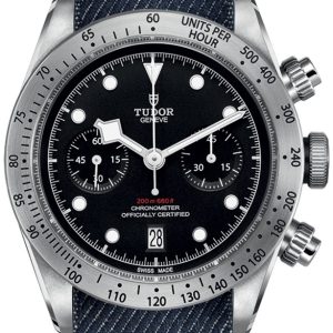 Tudor Herrklocka M79350-0003 Black Bay Chrono Svart/Textil Ø41 mm