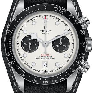 Tudor Herrklocka M79360N-0006 Black Bay Vit/Läder Ø41 mm