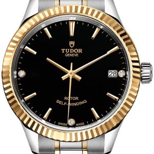 Tudor M12313-0011 Style Svart/Gulguldtonat stål Ø34 mm