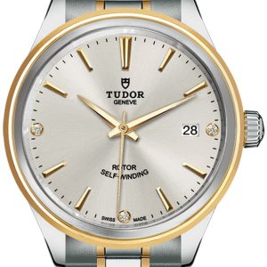 Tudor M12503-0005 Style Silverfärgad/18 karat gult guld Ø38 mm