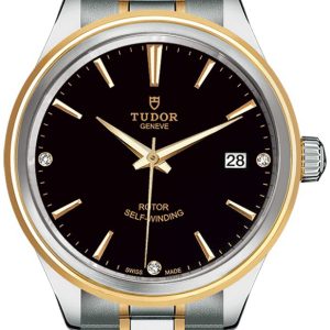 Tudor M12503-0006 Style Svart/18 karat gult guld Ø38 mm