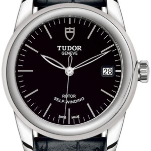 Tudor M55000-0068 Glamour Date Svart/Läder Ø36 mm