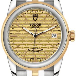 Tudor M55003-0003 Glamour Date Gulguldstonad/Gulguldtonat stål Ø36