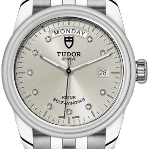 Tudor M56000-0006 Glamour Day-Date Silverfärgad/Stål Ø39 mm