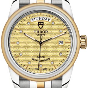 Tudor M56003-0004 Glamour Day-Date Gulguldstonad/18 karat gult guld