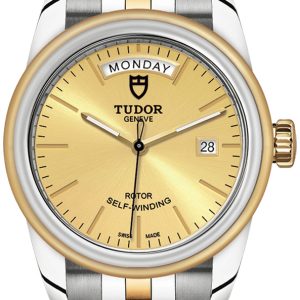 Tudor M56003-0005 Glamour Day-Date Gulguldstonad/18 karat gult guld