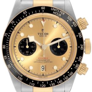 Tudor M79363N-0007 Black Bay Chrono Champagnefärgad/Gulguldtonat