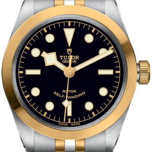 Tudor M79503-0001 Black Bay Svart/Gulguldtonat stål Ø36 mm