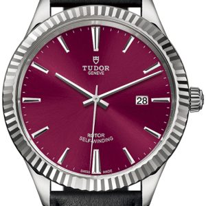 Tudor Style Herrklocka 12710-0028 Röd/Läder Ø41 mm