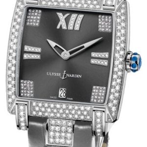 Ulysse Nardin Damklocka 130-91AC-309 Ladies Caprice Vit/Läder Ø34 mm