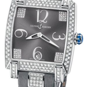 Ulysse Nardin Damklocka 130-91AC-609 Ladies Caprice Grå/Textil Ø34