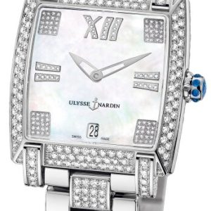 Ulysse Nardin Damklocka 130-91AC-8C-301 Ladies Caprice Vit/18 karat