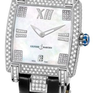 Ulysse Nardin Damklocka 130-91FC-301 Ladies Caprice Vit/Läder Ø34 mm