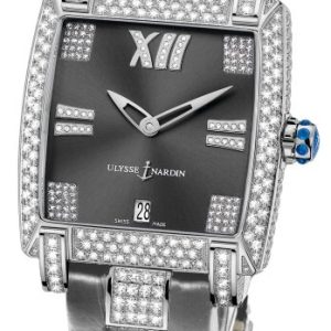 Ulysse Nardin Damklocka 130-91FC-309 Ladies Caprice Vit/Läder Ø34 mm