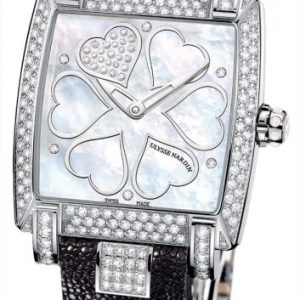 Ulysse Nardin Damklocka 133-91AC-HEART Ladies Caprice Vit/Läder Ø34