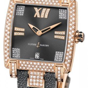 Ulysse Nardin Damklocka 136-91AC-309 Ladies Caprice Vit/Läder Ø34 mm