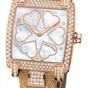 Ulysse Nardin Damklocka 136-91AC-Heart V2 Ladies Caprice Vit/Läder