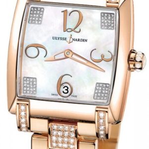 Ulysse Nardin Damklocka 136-91C-8C-601 Ladies Caprice Vit/18 karat