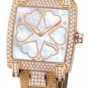 Ulysse Nardin Damklocka 136-91FC-HEART V2 Ladies Caprice Vit/Läder