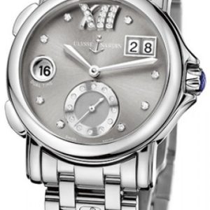 Ulysse Nardin Damklocka 243-22-7-30-02 Dual Time Lady Grå/Stål Ø37