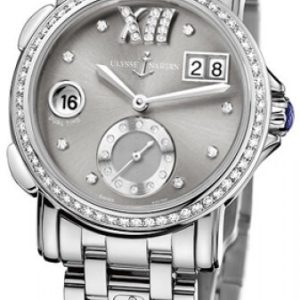 Ulysse Nardin Damklocka 243-22B-7-30-02 Dual Time Lady Grå/Stål