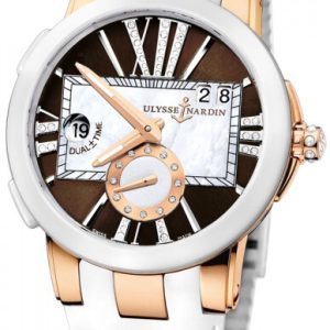 Ulysse Nardin Damklocka 246-10-3-30-05 Ladies Executive Brun/Läder