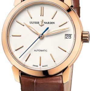 Ulysse Nardin Damklocka 8106-116-2-90 Classico Vit/Läder Ø31 mm