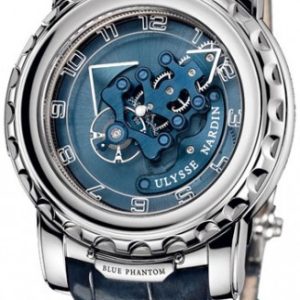 Ulysse Nardin Herrklocka 020-81 Complicated Freak Blå/Läder Ø44.5