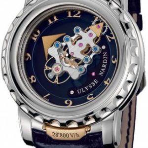 Ulysse Nardin Herrklocka 020-88 Complicated Freak Blå/Läder Ø44.5