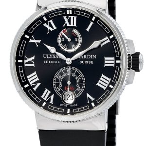 Ulysse Nardin Herrklocka 1183-126-3-42 Marine Collection Svart/Gummi