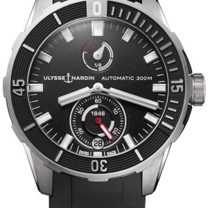 Ulysse Nardin Herrklocka 1183-170-3-92 Diver Svart/Gummi Ø44 mm