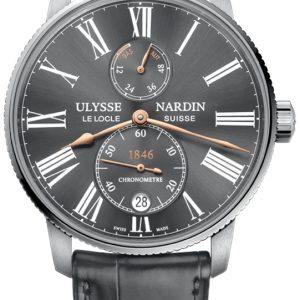 Ulysse Nardin Herrklocka 1183-310-42-BQ Marine Torpilleur Grå/Läder