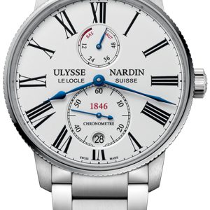 Ulysse Nardin Herrklocka 1183-310-7M-40 Marine Collection Vit/Stål