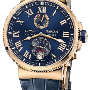 Ulysse Nardin Herrklocka 1186-126-43 Marine Collection Blå/Läder