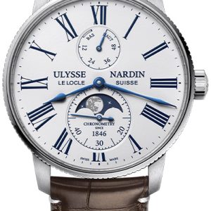 Ulysse Nardin Herrklocka 1193-310LE-0A-175-1B Torpilleur Vit/Läder