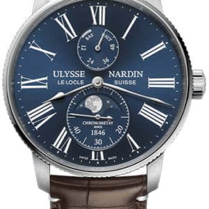 Ulysse Nardin Herrklocka 1193-310LE-3A-175-1B Torpilleur Blå/Läder