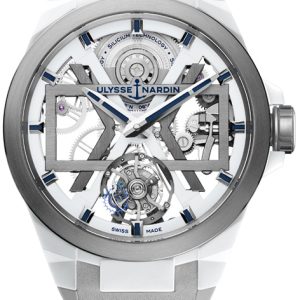 Ulysse Nardin Herrklocka 1723-400-00 Blast Skelettskuren/Gummi Ø45 mm