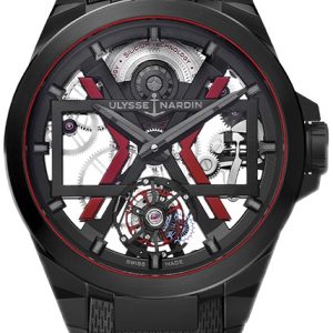 Ulysse Nardin Herrklocka 1723-400-3A-BLACK Blast Skelettskuren/Gummi