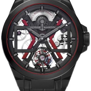 Ulysse Nardin Herrklocka 1723-400-BLACK Blast Skelettskuren/Gummi