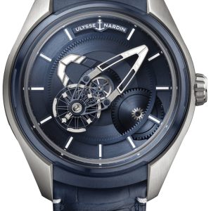 Ulysse Nardin Herrklocka 2303-270-03 Freak X Blå/Läder Ø43 mm