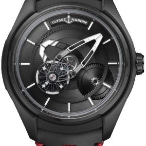 Ulysse Nardin Herrklocka 2303-270-1-BLACK Freak X Svart/Läder Ø43 mm